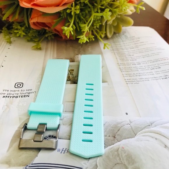 For Fitbit Charge 2 Teal Silicone Replacement Band - Picture 3 of 7